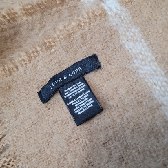 Love & Lore Cozy Tan Scarf With Teddy Bear Core Style Brown Hat and Mittens Set - Picture 13 of 16